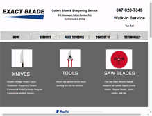 Tablet Screenshot of exactblade.com